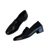 Mocasines retro estilo británico, versátiles, ligeros y cómodos zapatos sin cordones para mujer, con un diseño sencillo, tacones gruesos y punta redonda