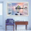 Mezquita comercio exterior más vendido efecto creativo 3D pegatinas de ventana falsa decoración pared sala de estar dormitorio
