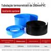 PVC plano 290mm um metro azul preto calor encolhível modelo de tubo acessórios bateria de lítio embalagem de plástico couro calor shrinkable manga