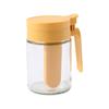 Frasco de Condimentos Sellado Cocina Caja de Condimentos de Vidrio Transparente Botella de Condimentos de Grado Alimenticio Caja de Condimentos Doméstica con Tapa abatible