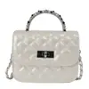 Bolso Pequeño Cuadrado de Moda 2026 para Mujer, Patrón Único de Diamantes, Nuevo Estilo Coreano, Bolso de Mano Sencillo para Verano