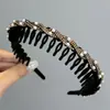 Faixa de Cabeça com Strass para Mulheres com Dentes Faixa de Cabeça Antiderrapante para Lavar o Rosto para Mulheres 2026 Novo Estilo Elegante Sensação de Luxo Presilha de Cabelo Grampo Acessórios de Cabelo