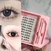 Kit de Cílios Postiços Transfronteiriços de Grande Capacidade, Cílios Postiços Girassol de Ponta Dupla, Textura Suave e Divertida Semelhante a Cabelo, Fotogênicos e Dinâmicos