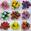 Flores artificiales de plástico, flores falsas, flores para sala de estar, rosas, girasoles, ramos hechos a mano, estilos nuevos, accesorios de baile, venta al por mayor de fábrica