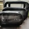 Nueva bolsa de lavado impermeable de PVC de celebridad de Internet, bolsa de cosméticos de gran capacidad, bolsa de almacenamiento de viaje transparente, fabricante de bolsa de baño