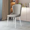 Silla de comedor simple, de lujo ligero, moderna, de alta estética, nuevo modelo para casas pequeñas, mesa y silla de comedor familiar estilo italiano con respaldo