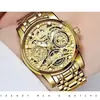 Reloj Inra Tendencia de Moda Acero Ligero de Lujo Correa de Acero Cuarzo Reloj para Hombre 5913