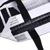 Bolsa de Compras Tejida de RPET Laminado por Ambos Lados, Bolsa Tote Impermeable Engrosada de Tela Coreana Lixin, Bolsa de Esquina Cosida a Medida