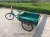 Triciclo humano movido a pedal Muqian triciclo adulto triciclo reforçado antigo era suporte de carga pedal puxar mercadorias economia de trabalho