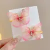 Grampo de Cabelo de Flor para Mulheres, Acessório Tendência para Sessão de Fotos, Atmosfera Vintage de Fada, Estética Azul, Novo Estilo Chinês Presilha Lateral