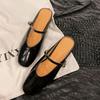 En stock ~ Sandalias francesas Zapatos de mujer para uso exterior Primavera y verano 2025 Nuevas pantuflas Mary Jane de un solo pedal