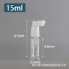 Botella pulverizadora de enjuague bucal de niebla fina en stock, botella pulverizadora tipo trompa de elefante de tipo pulsador, botella de plástico transparente, botella atomizadora, botella dispensadora