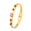 Pulsera de Acero Inoxidable de Grado Comercial, con Incrustaciones de Diamantes en Forma de Corazón, de Lujo Ligero, Elegante, de Nicho, Versátil, para Mujer