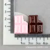 Capa de Celular Simulada de Chocolate com Leite Cola de Creme DIY Acessórios de Brinquedo Alimentício Acessórios de Resina Materiais para Grampos de Cabelo de Tamanho Pequeno