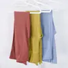 Ropa de Yoga Nueva para Mujer Pantalones de Micro-Lam de Cintura Alta Ajustados para Adelgazar el Vientre Ropa Deportiva de Fitness Pantalones de Trompeta