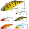 Venta al por mayor de fábrica 6 colores capa de natación completa Señuelo artificial Luya VIB 8cm/11.8g cebo de pesca biónico de plástico