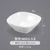 Tazones Pequeños de Melamina, Paquete de 10, Tazones de Arroz para Comida Rápida Imitación Porcelana, Tazones Blancos de Plástico para Sopa Comerciales, Tazones para Gachas, Tazones para Salsas de Restaurante Hot Pot