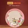 Tigelas, Pratos e Colheres de Cerâmica Rosa Esmaltada, Peças Individuais, Tigelas e Pratos Domésticos Estilo Chinês Novo de Jingdezhen, Tigelas de Presente de Inauguração