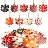 Colgante de Fieltro No Tejido Transfronterizo Otoño Acción de Gracias Tridimensional Fieltro Lindo Hoja de Arce Calabaza Decoración de Fiesta Venta Directa de Fábrica