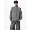 Nuevos cárdigans de otoño e invierno, suéteres de punto, chaquetas unisex de color liso con cremallera, populares de moda, comercio exterior transfronterizo, venta al por mayor