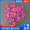 En Stock Tirador de Cremallera Redondo de PE Clip en Tirador de Cremallera de PVC Accesorios Cabezal de Cremallera Circular de Plástico Automático Papelería Bolsa con Cremallera