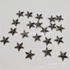 Acessórios de Vestuário Forma Metálica Peças de Cobre Rebites Metálicos Estrela de Cinco Pontas Acessórios de Vestuário Rebites Peças de Cobre Dourado