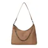 Bolsa feminina de grande capacidade, bolsa tote com corrente estilo coreano, nova bolsa de ombro casual outono 2026, bolsa de trabalho vintage