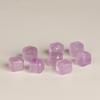 Amethysto Natural Cubo Lavanda Amethysto Cubo de Azúcar Cubo Mágico Cuentas Espaciadoras Facetadas Accesorios para Manualidades Cuentas Sueltas con Cuentas