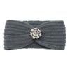 Europeu e Americano Incrustado de Diamante De Malha Faixa De Cabelo Protetor De Orelha Capacete Para Lavar O Rosto Esportes Yoga Retro Acessórios De Cabelo Outono E Inverno Faixa De Lã Quente
