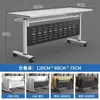 Mesa de conferencias plegable móvil de empalme mesa larga multifuncional con ruedas escritorio de oficina mesa de entrenamiento y combinación de sillas mesa de entrenamiento