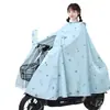 Impermeable para Vehículo Eléctrico, Unisex, Estilo Largo Grande, A Prueba de Tormentas de Cuerpo Completo, Modelo Nuevo, Uso Individual, Poncho de Lluvia de Moda