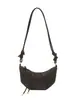 Bolso de mano de terciopelo de piel de ciervo para mujer, nuevo estilo 2026, bolso tipo empanada de nicho, retro y de alta gama, bolso de hombro, bolso de axila, bolso cruzado casual