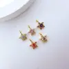 Chapado en Oro Cobre Microincrustado Circonita Color Galvanizado Conservación del Color Colgante Pulsera Collar Dijes Material Accesorios para Joyería DIY