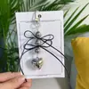 Nuevo Estilo Ins Colgante de Lazo Doble con Perlas Corazón Llavero Corazón Accesorio Colgante para Bolsa Cadena para Teléfono