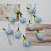 DIY Brotes de Té Rosa Simulados Brotes Pequeños Brotes de Flores Pequeñas Corona Caja de Dulces de Boda Decoración de Ramillete Flor de Seda Pulsera Fabricación