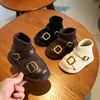 Zapatos tipo calcetín elegantes para bebé niña para primavera y otoño, zapatos de suela blanda para niños pequeños de 0 a 3 años, zapatos de princesa, botines cortos de felpa para niñas