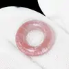 Colgante de jade de piedra natural con agujero grande, anillo circular de piedra ojo de tigre, anillo para colgar, anillo de carrera, accesorios para hacer joyas DIY, colgante de paz
