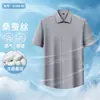 Camisa de Manga Corta Mezcla de Seda de Morera y Modal Estilo Nuevo de Verano Casual de Negocios Ropa de Trabajo Antiarrugas Ropa de Trabajo para Hombre Venta al por Mayor