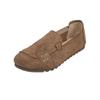 Sapatos de feijão baixos 2025 novos sapatos foscos antiderrapantes casuais antiderrapantes sola macia sapatos de trabalho femininos sem cadarço para mãe
