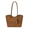Bolsa de Palha Tecida Estilo Coreano para Revenda para Mulheres 2025 Outono Nova Bolsa de Ombro de Grande Capacidade Tendência Bolsa de Axila Mãe-Filha