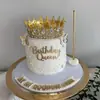 Estilo Ins Transfronterizo Gran Descuento Corona Acrílica Reina Decoración para Pastel Feliz Cumpleaños Inserto Personalizable