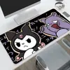 Alfombrilla de ratón linda, extragrande y engrosada, almohadilla para teclado de computadora de escritorio de oficina, alfombrilla de juego de e-sports Kuromi de anime al por mayor