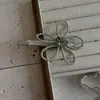 Novo Estilo Coreano Presilha de Cabelo Flor de Pérola com Contas Presilha de Uma Palavra para Franja Celebridade da Internet Acessório de Cabelo Lateral Presilha para Cabelo Quebrado Feminino Acessório de Cabelo