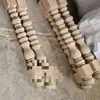 Patas de Mesa Vintage de Madera Maciza Estilo Francés, Hechas a Mano por Blogueros Populares para DIY, Patas de Mesa de Comedor, Patas de Mesa de Café, Patas de Gabinete de Madera, Patas Redondas de Madera