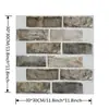 Pegatinas de Pared Estéreo 3D PVC Ladrillo Blanco Cocina y Restaurante Impermeables y a Prueba de Aceite Autoadhesivas Decorativas Transfronterizas Punto al por Mayor