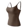 Verano Hielo Seda color sólido camisola larga sin costuras de una pieza cómoda sin aros fondo ropa interior usable