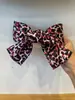Horquilla con Lazo Estampado de Leopardo Transfronteriza Pinza de Resorte de Cinta Elegante Accesorios para el Cabello de Temperamento Versátil para la Parte Posterior de la Cabeza Venta al por Mayor