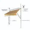 Toldo de sol para casa direto da fábrica sem furar, acionado por manivela, portátil, para pátios externos, lojas, terraços, varandas, proteção solar, feito sob medida e atacado