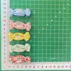 Nuevo Tejido Cuadros Corazón y Dulces Bordado DIY para Zapatos y Sombreros Accesorios Ropa Infantil Accesorios