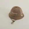 Gorro de Bebé Primavera y Otoño Ins Estilo Coreano Versátil Casual Panda de Bebé Sombrero Cubo Dibujo Animado Bebé Sombrero de Pescador